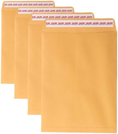 JAM PAPER 9 x 12 Open End Catalog Premium Envelopes with Peel and Seal Closure - Brown Kraft Manila - 50/Pack (Pack of 4) by JAMPaper
