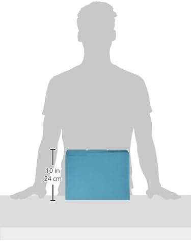 Smead Interior File Folder, 1/3-Cut Tab, Letter Size, Teal, 100 per Box, Expandable File Folders for Filing Cabinet - Image 3