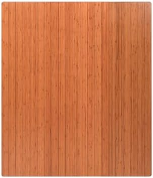 Anji Mountain 48" x 42" Bamboo Office Chair Mat for Carpet & Hardwood Floor - Image 2