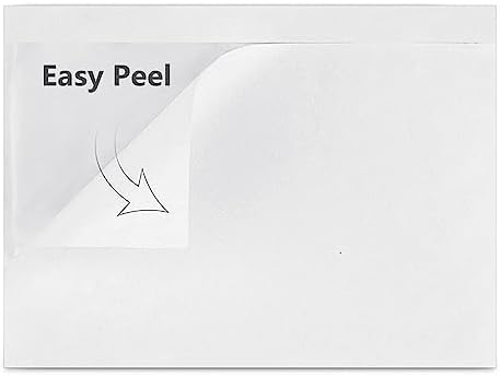 LabelMore Packing Slip Envelope Pouches 6" x 9" Shipping Label Sleeves Clear Plastic Adhesive Packing List Envelope (50pcs) (6" x 9", 50Pcs) - Image 3