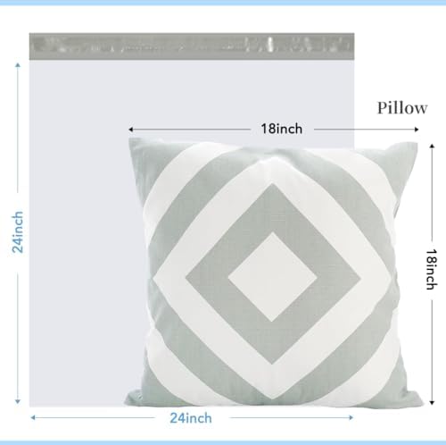 Metronic Poly Mailers 24×24 50 Pcs Large Shipping Bags for Clothes White - Image 2