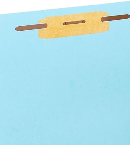 Staples Recycled Classification Folder, Letter Size, 2 Partitions, Blue Pressboard, Durable Construction, 20/Box - Image 5