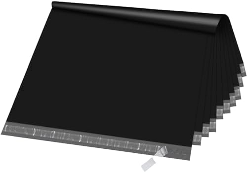 Fuxury Extra Large Poly Mailers 24x36" 25 Pc, XXL Jumbo Shipping Bags,Black by Fuxury