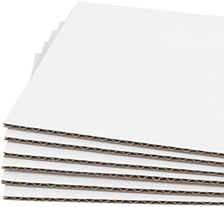 Golden State Art 50 Pack 9x12 Corrugated Cardboard Sheets by GoldenStateArt