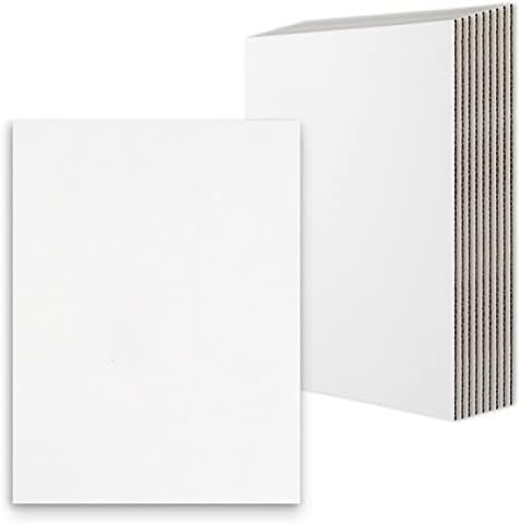 Golden State Art 10 Pack 9x12 Corrugated Cardboard Sheets by GoldenStateArt