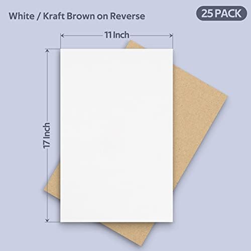 Golden State Art 25 Pack 11x17 Corrugated Cardboard Sheets 2mm Flat Inserts - Image 2