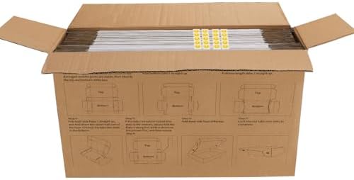 HORLIMER 12x10x2 inches Shipping Boxes Set of 25, White Corrugated Cardboard Box Literature Mailer - Image 7