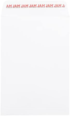 JAM PAPER 7 x 10 Open End Catalog Commercial Envelopes with Peel and Seal Closure - White - 25/Pack by JAMPaper