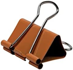 JAM PAPER Colorful Binder Clips - Medium - 1 1/4 Inch (32 mm) - Orange Binderclips - 15/Pack - Image 3
