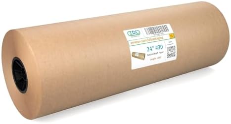 Brown Kraft Paper Roll, 24" x 14400" (1200 feet) - USA-Made, IDL Packaging by IDLPackaging