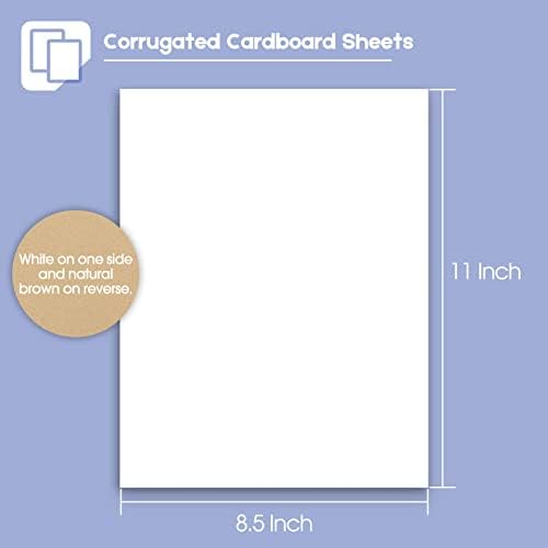 Golden State Art 10 Pack 8.5x11 Corrugated Cardboard Sheets - Image 3