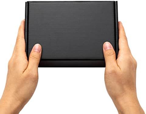Timirog 6x4x2 Inches Small Black Shipping Boxes 25 Pack - Corrugated Cardboard Mailing Box for Small Business, Tab Locking Literature Mailer for Packing Jewelry Ornament Gift Craft Packaging Supplier - Image 7
