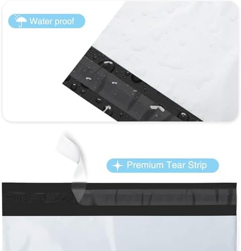 Fuxury Large Poly Mailers 24x24'' 100Pcs, Waterproof Shipping Bags White - Image 3