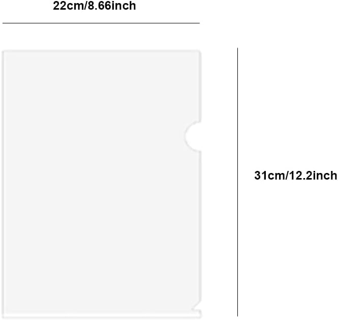 20Pcs Clear Folders Plastic Project Pockets, Clear Document Folders, 12.2" x 8.7", Plastic Folders for Letter Size and A4, for School and Office Supplies, Red - Image 6