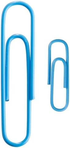 JAM PAPER Combo Pack Colorful Paper Clips - Standard & Jumbo - Baby Blue Paperclips - 1 Pack of 100 & 1 Pack of 75 - Image 2