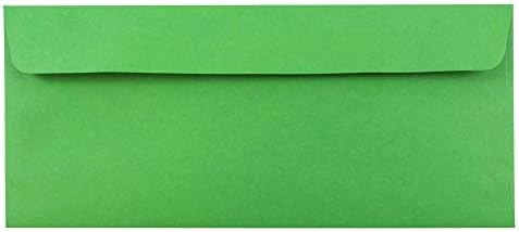 JAM PAPER #10 Business Colored Envelopes with Peel and Seal Closure - 4 1/8 x 9 1/2 - Green Recycled - 100/Pack - Image 3