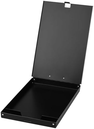 ZCZN Aluminum Clipboard with Storage, 2 Pack Recycled Metal Clipboard Box, Form Holder, Suitable for School, Office, Jobsite or Medical Staff, 9.25 x 13.78 Inches, Black - Image 4