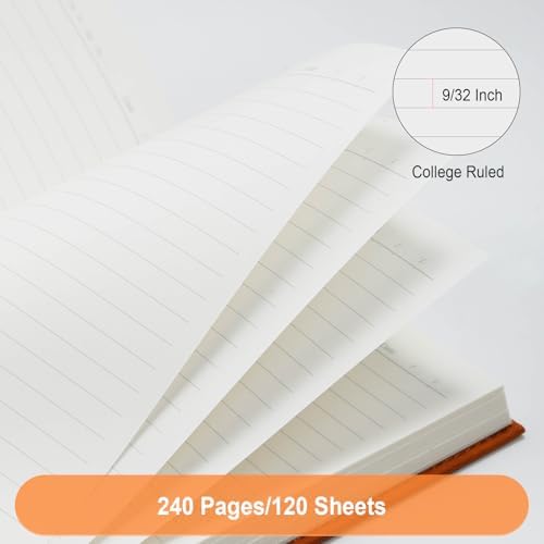 Comix 3 Pack Lined Journal Notebooks for Work, 240 Pages, 5.5"x8.3" - Image 5
