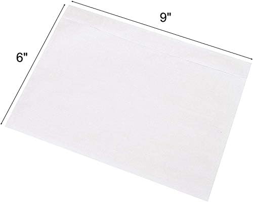 6" x 9" Clear Adhesive Top Loading Packing List Shipping Label Envelopes (400-Pack) - Image 4