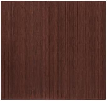 Anji Mountain 52" x 48" Bamboo Office Chair Mat for Carpet & Hardwood Floor - Image 2