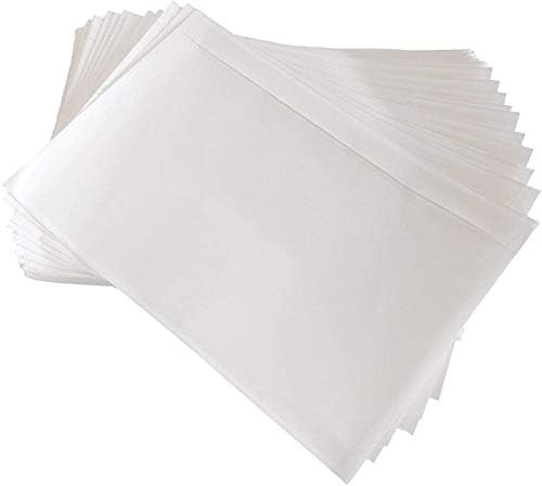 200 Pack 7.5" x 5.5" Clear Self-Adhesive Top Loading Packing List/Shipping Label Envelopes Pouches - Image 2