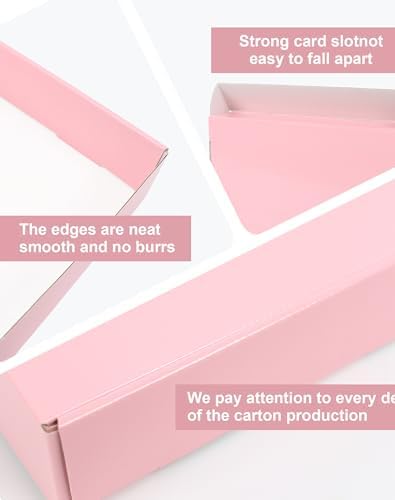 Pink Medium Shipping Boxes, 40 Pack 10"x8"x2" Corrugated Cardboard Box, Pink Shipping Mailing Boxes for Packaging - Image 4