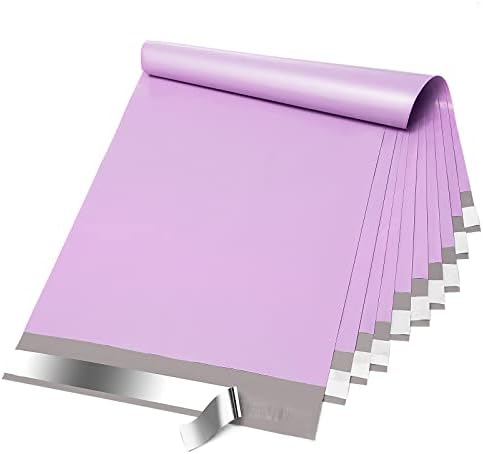 Fuxury Poly Mailers 10x13 Inch 50 Pcs,Shipping Bags for Clothing Purple by Fuxury
