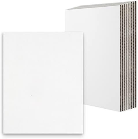 Golden State Art 10 Pack 11x14 Corrugated Cardboard Sheets by GoldenStateArt