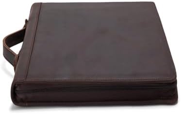 Leather 3 Ring Portfolio for 8.5 x 14" Pad and 15" Laptop - Image 3