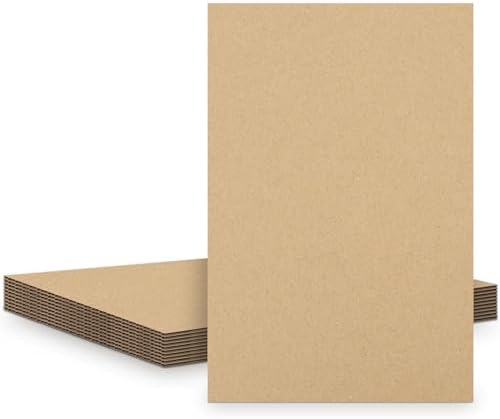 Golden State Art 10 Pack 24x36 Corrugated Cardboard Sheet 3/16" Flat Insert by GoldenStateArt