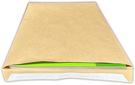 UGENVC4M Pack of 50 Large Envelopes A4 - C4 Brown Kraft Paper 90 g Format 229 x 324 mm Brown Kraft Envelopes Self-Adhesive Silicone Tape Closure - Image 4