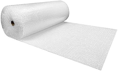 Bubble Cushioning Wrap Roll 48" Wide x 100 ft - Medium Bubbles 5/16", Clear by uBoxes