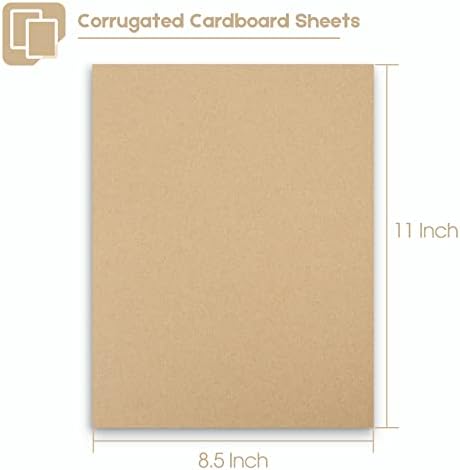 Golden State Art 10 Pack 8.5x11 Corrugated Cardboard Sheet Flat 1/8" Insert - Image 3