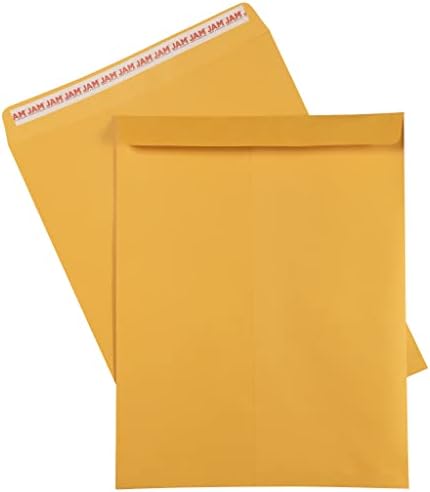 JAM PAPER 12 x 15 1/2 Open End Catalog Recycled Envelopes with Peel and Seal Closure - Brown Kraft - Bulk 250/Box - Image 4