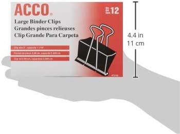 ACCO Binder Clips, Large, 2 Boxes, 12 Clips/Box (72102) - Image 5