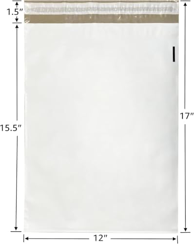Poly Mailers 12.5"x15.5" Inches 500 Pack Self Self Adhesive Shipping Bags for Clothing Poly Package Bags Lightweight & Waterproof - Image 2