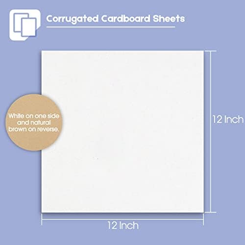 Golden State Art 10 Pack 12x12 Corrugated Cardboard Sheets - Image 3
