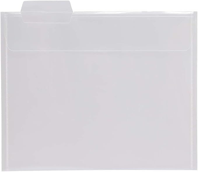 JAM PAPER Plastic File Folders - Letter Size - 9 x 11 1/2 - Assorted Colors - 6/Pack - Image 5