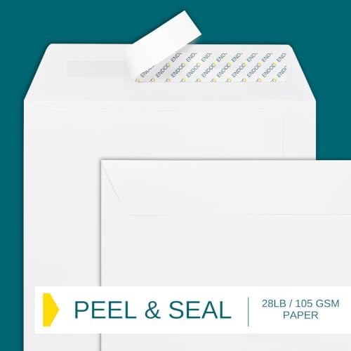 9x12 Envelopes Self Seal - 15 Pack - Open End White Mailing Envelopes for Catalogs, Presentatios, Oversized Documents - Self Sealing Envelopes with Peel and Seal Closure - 28lb Heavyweight Paper - Image 4