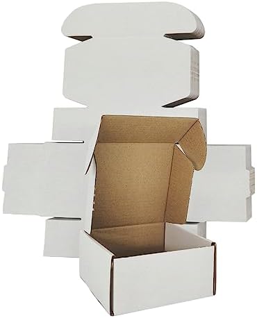 Corrugated Mailer, Pack of 50, Small Shipping Box, White box (5X5X2) - Image 7