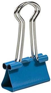 JAM PAPER Colorful Binder Clips - Small - 3/4 Inch (19 mm) - Blue Binderclips - 25/Pack - Image 5