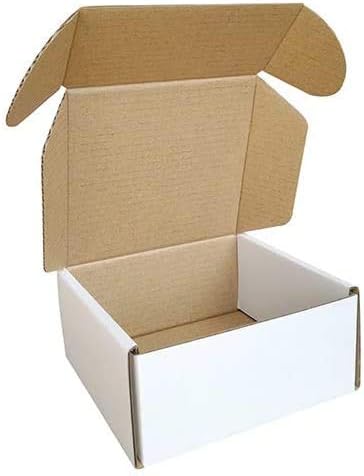 100 Pack 4x4x2'' Small Shipping Boxes, Corrugated Cardboard Mailers for Business, White (CM442-100) by CH-BOX