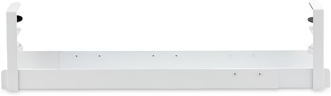 StarTech Under Desk Cable Management Tray, White (CALW-Desk-Cable-Tray) | Clamp-On Installation, No Drilling Required, Length Adjustable - Image 4