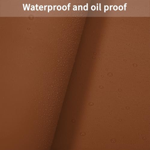 Faux Leather Table Cover,1.8mm Thick,42x78 Inch Table Protector,Table Protector for Dining Room Table,Dining Table Cover,Table Cover Protector,Table Protector Pad(Brown+Gray,42x78) - Image 4