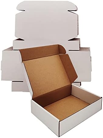 50 pack Small Shipping Box,9x6x2'',Corrugated Mailer,Cardboard Box, White - Image 7