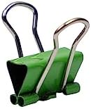 JAM PAPER Colorful Binder Clips - Extra Small - 3/5 Inch (15 mm) - Green Binderclips - 30/Pack - Image 3