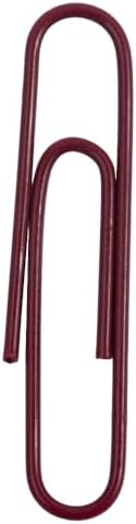 JAM PAPER Colorful Jumbo Paper Clips - Large 2 Inch - Burgundy Maroon Paperclips - 75/Pack by JAMPaper