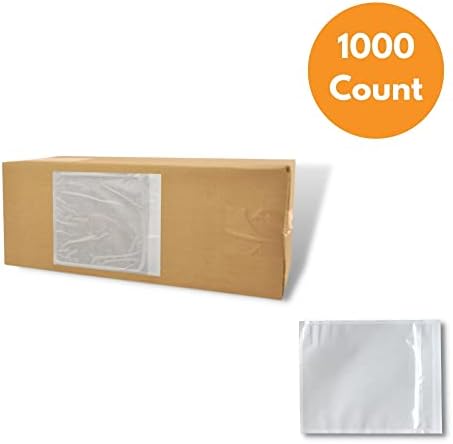PSBM 1000 Pcs 7.5 x 5.5 Inch Clear Blank Packing List Envelopes, Shipping Documents Pouches/Sleeves for Mailing Labels, Invoices, Documents and Packing Slips - Image 4