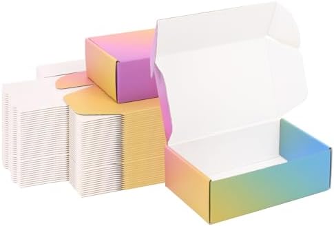 Shipping Boxes Small 6x4x2", 50 Pack Colorful Cardboard Mailer Boxes, Mailing Boxes for Packaging Small Business by OitiO