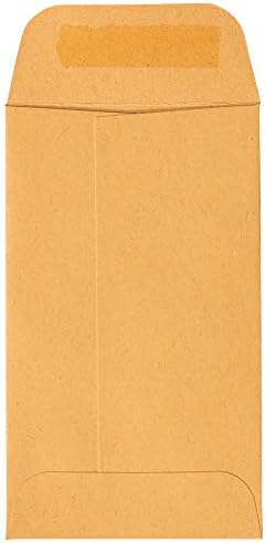 JAM PAPER #3 Coin Business Commercial Envelopes with Peel and Seal Closure - 2 1/2 x 4 1/4 - Brown Kraft Manila - Bulk 500/Carton - Image 4